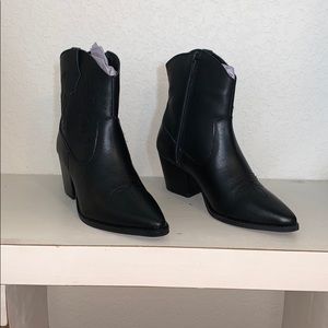 Black ankle booties